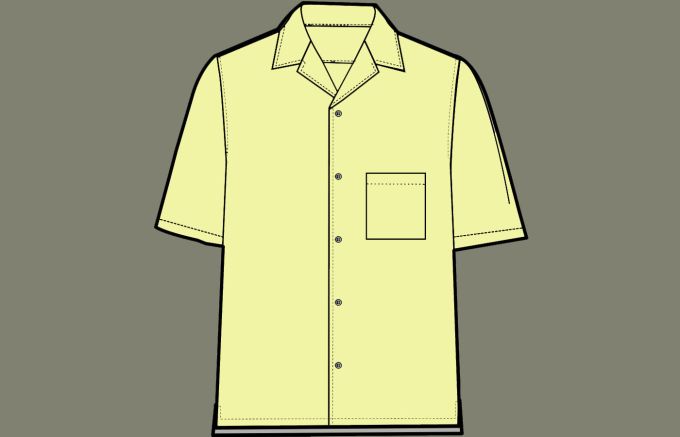 Camisa hawaiana màniga curta