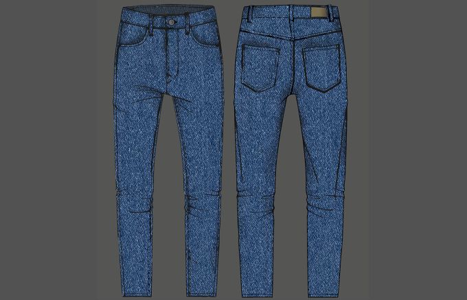 Pantalons 5 butxaques home slim